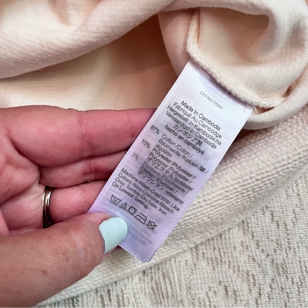 Madewell button back mock neck top - Picture 5 of 11